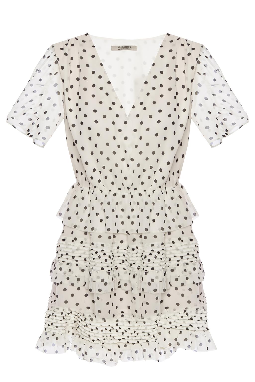 All saints shop polka dot dress